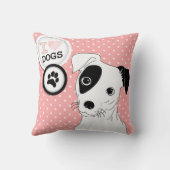 Iハート犬枕 クッション (裏面)