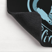 Iハート登山（カラビナー）おもしろいロック登山 マウスパッド (コーナー)