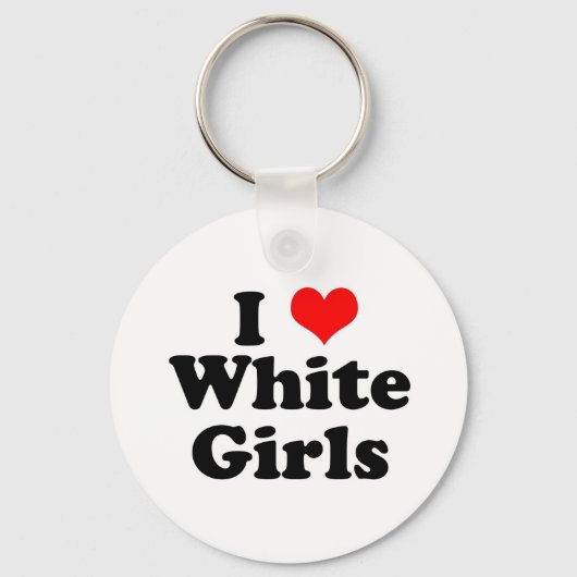 Iハート白女 キーホルダー (正面)