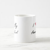 Iハート私のアメリカのカール コーヒーマグカップ (中央)