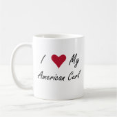 Iハート私のアメリカのカール コーヒーマグカップ (左)