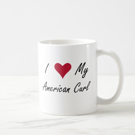 Iハート私のアメリカのカール コーヒーマグカップ (右)
