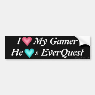 Iハート私のゲーマー-彼ハートEverquest バンパーステッカー