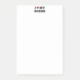 Iハート私のボクサー ポストイット