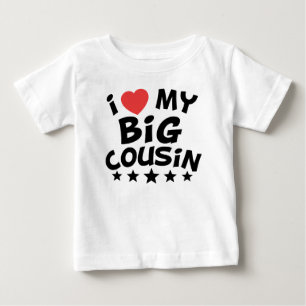 Iハート私の大きいいとこ ベビーTシャツ