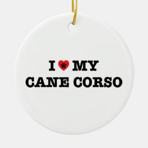 Iハート私の杖Corso セラミックオーナメント