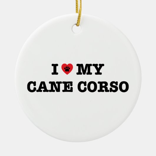 Iハート私の杖Corso セラミックオーナメント (正面)