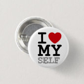 Iハート私の自己 缶バッジ (正面&裏面)