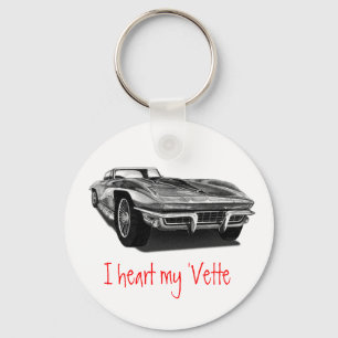 Iハート私の「Vette キーホルダー