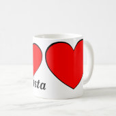 Iハート私のBarista コーヒーマグカップ (正面右)