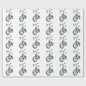 Iハート私のBrompton (緑) ラッピングペーパー (フラット)