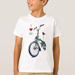Iハート私のBrompton (緑) Tシャツ