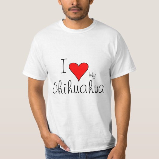 Iハート私のchichuahua Tシャツ (正面)