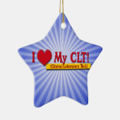 Iハート私のCLTS臨床検査技術 セラミックオーナメント (右)