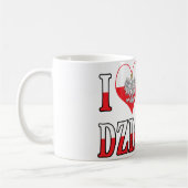 Iハート私のDziadzia コーヒーマグカップ (左)