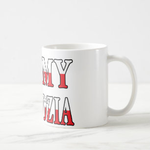 Iハート私のDziadzia コーヒーマグカップ
