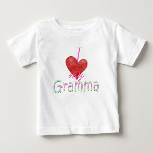 Iハート私のGramma ベビーTシャツ (正面)