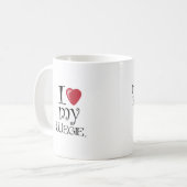 Iハート私のWegie コーヒーマグカップ (正面左)