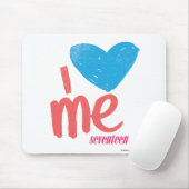 Iハート私水かピンク マウスパッド (マウス)