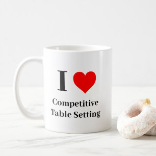 Iハート競合表の設定 コーヒーマグカップ