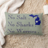 Iハート素晴らし湖 ランバークッション (ブランケット)