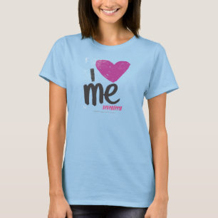 Iハート紫色私 Tシャツ