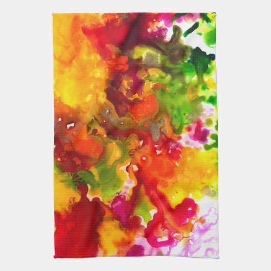 Iハート色 キッチンタオル (縦)