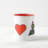 Iハート裁縫マグ マグカップ (中央)