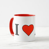 Iハート裁縫マグ マグカップ (正面左)