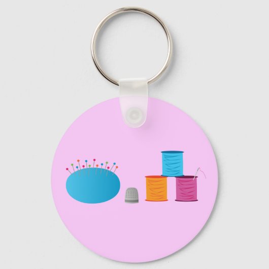 Iハート裁縫 キーホルダー (正面)