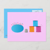 Iハート裁縫 ポストカード (正面/裏面)