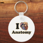 Iハート解剖学すごいギーク キーホルダー (正面)
