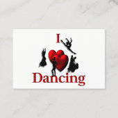 Iハート踊りダンスカード 名刺 (裏面)
