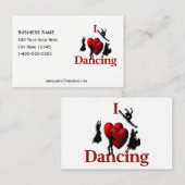 Iハート踊りダンスカード 名刺 (正面/裏面)