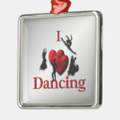 Iハート踊り メタルオーナメント (左)