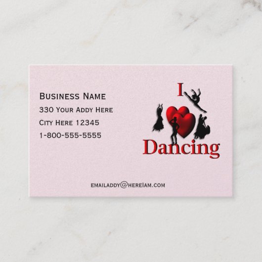 Iハート踊り 名刺 (正面)