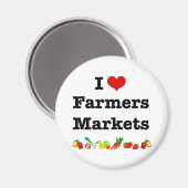 Iハート農家市場 マグネット (正面/裏面)