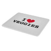Iハート野菜ガラスの台所用カッティングボード カッティングボード (角)
