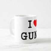 Iハート銃 コーヒーマグカップ (正面左)