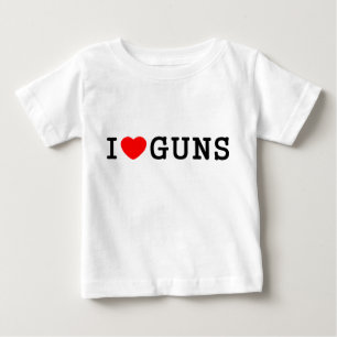 Iハート銃 ベビーTシャツ