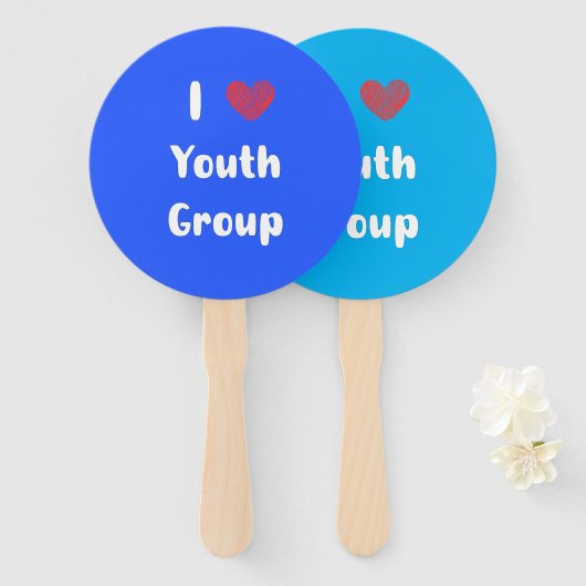 Iハート青少年グループファン ハンドファン (正面&裏面)