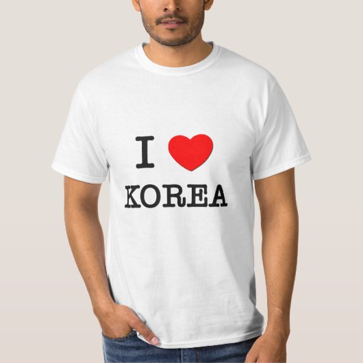 Iハート韓国 Tシャツ (正面)