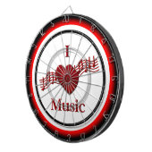 Iハート音楽規制ダーツボード ダーツボード (正面右)