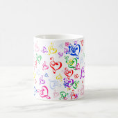 Iハート音楽 コーヒーマグカップ (中央)