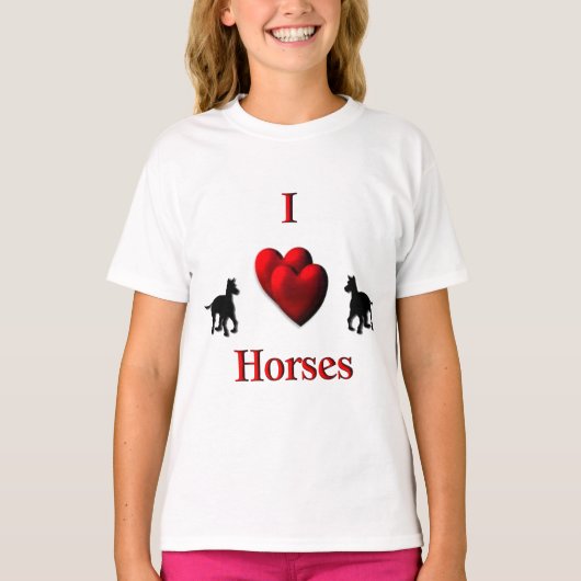 Iハート馬 Tシャツ (正面)