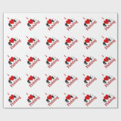 Iハート魚釣り ラッピングペーパー (フラット)