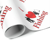 Iハート魚釣り ラッピングペーパー (ロールコーナー)