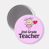 Iハート2級先生磁石 マグネット (正面/裏面)