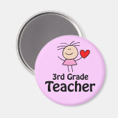 Iハート3級先生磁石 マグネット (正面/裏面)