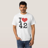 Iハート42のTシャツ Tシャツ (正面フル)